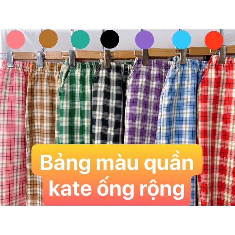 [HÀNG BÁN SHOP] Quần Caro Ống Rộng Culottes, Quần kẻ sọc caro ống rộng tôn dáng thời thượng. | BigBuy360 - bigbuy360.vn