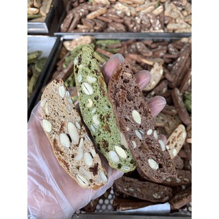 500g Bánh Biscotti nguyên cám 100% - Bánh ngũ cốc nướng không đường