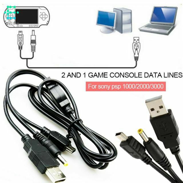 Dây usb sạc 2 in 1 sony psp1000/psp2000/psp3000 cáp sạc PSP1000/PSP