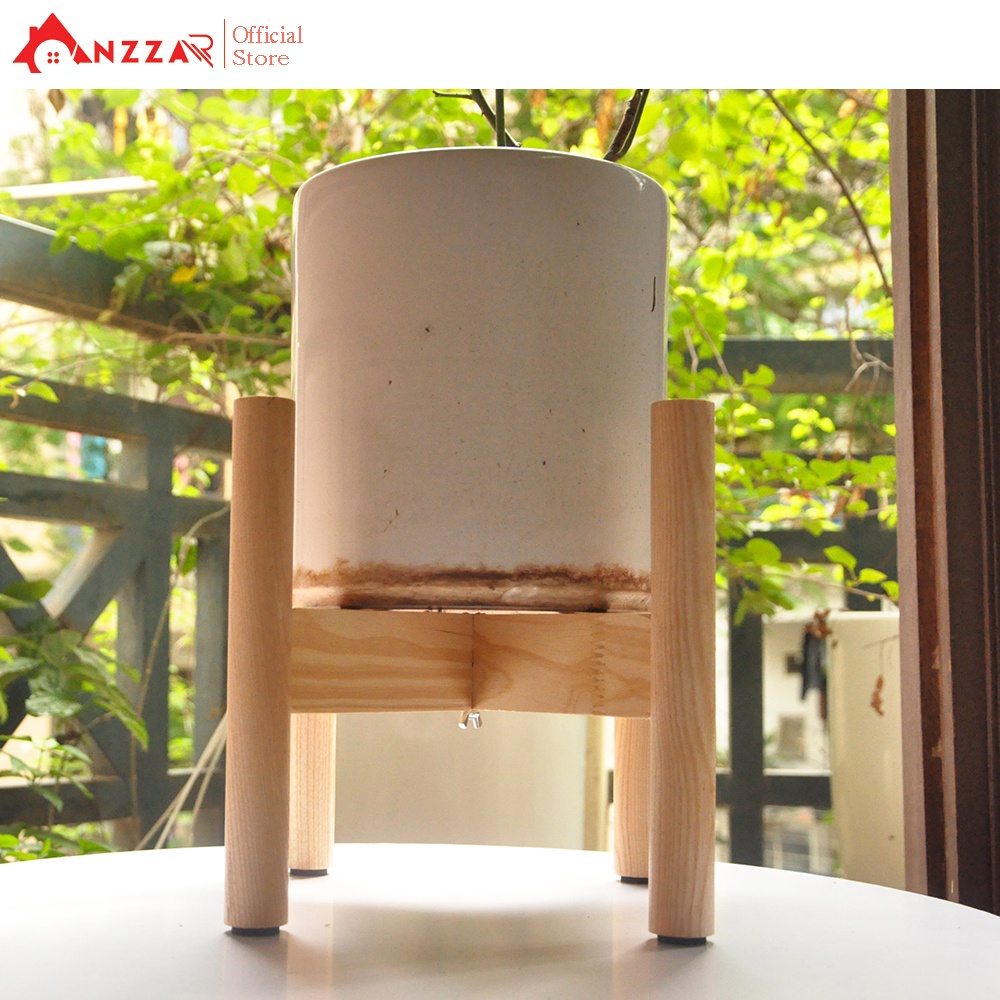 Đôn gỗ để cây cảnh trang trí trong nhà nhiều kích thước Anzzar DG01