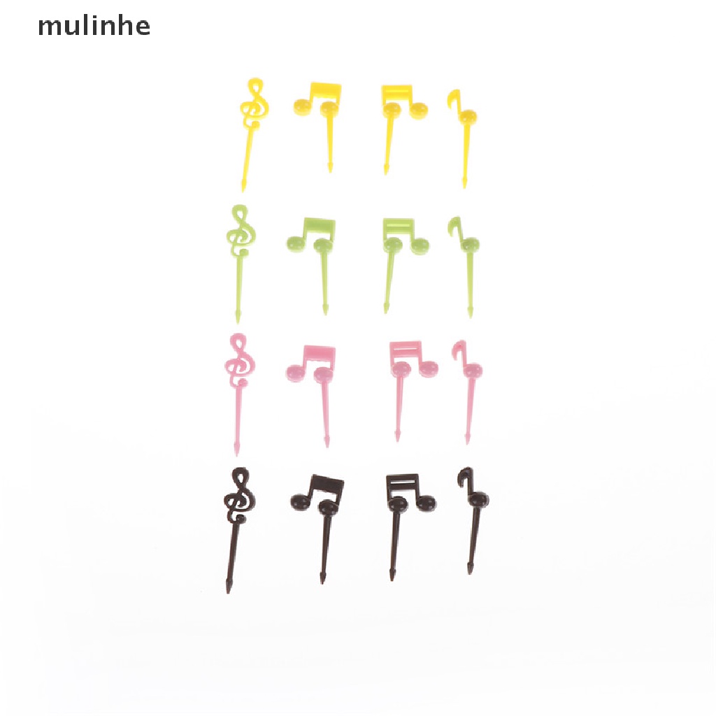 Set 16 Nĩa Ăn Trái Cây Hình Nốt Nhạc Xinh Xắn