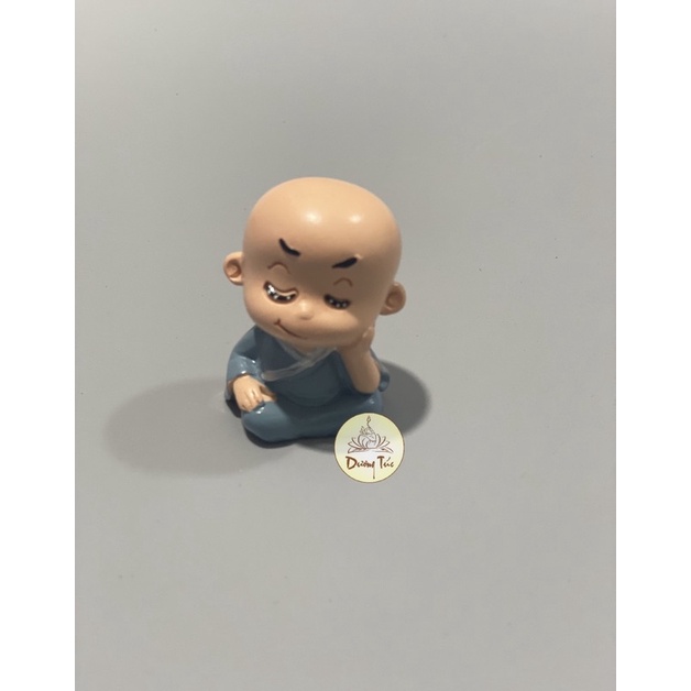 Bộ Tượng Bốn Chú Tiểu tứ không áo lam dễ thương