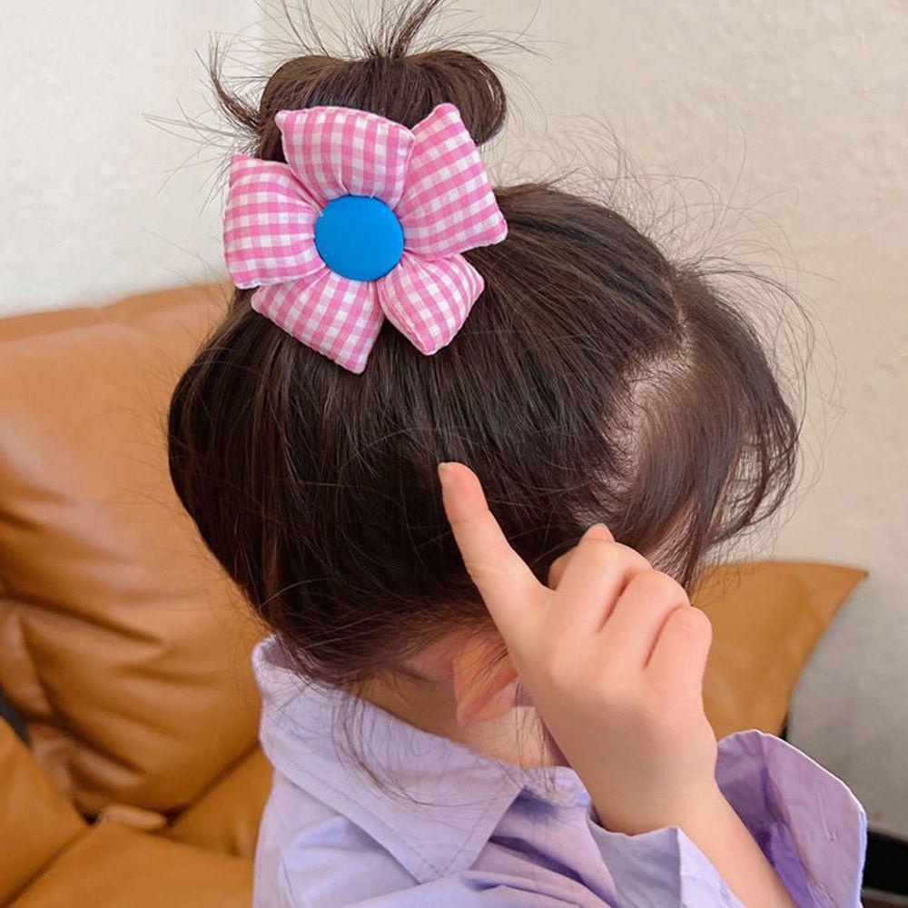 Dây Cột Tóc Đính Hoa Lớn Phong Cách Hàn Quốc Cho Nữ