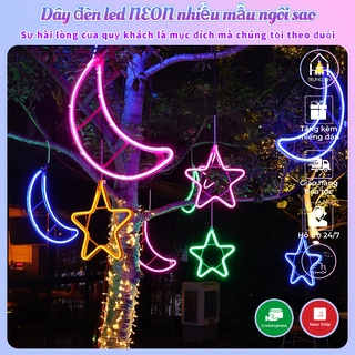 [ HCM ] Dây đèn led NEON nhiều mẫu ngôi sao trang trí DECOR lễ hội NOEL ngoài trời , đường phố , công viên Trung Tín