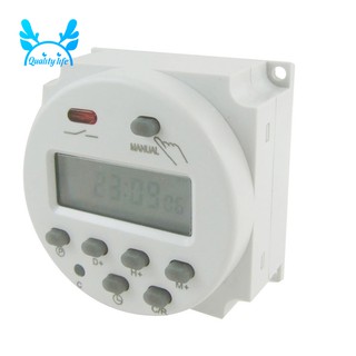 Công tắc có chức năng hẹn giờ DC 12V màn hình LCD 16A Amps