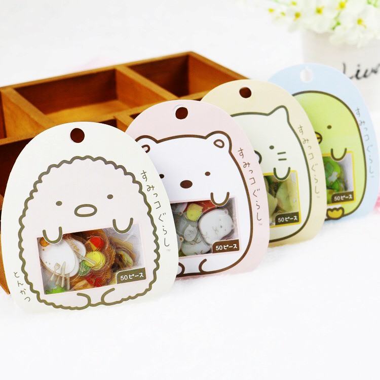 Bộ 50 sticker trong suốt dễ thương (SB03)