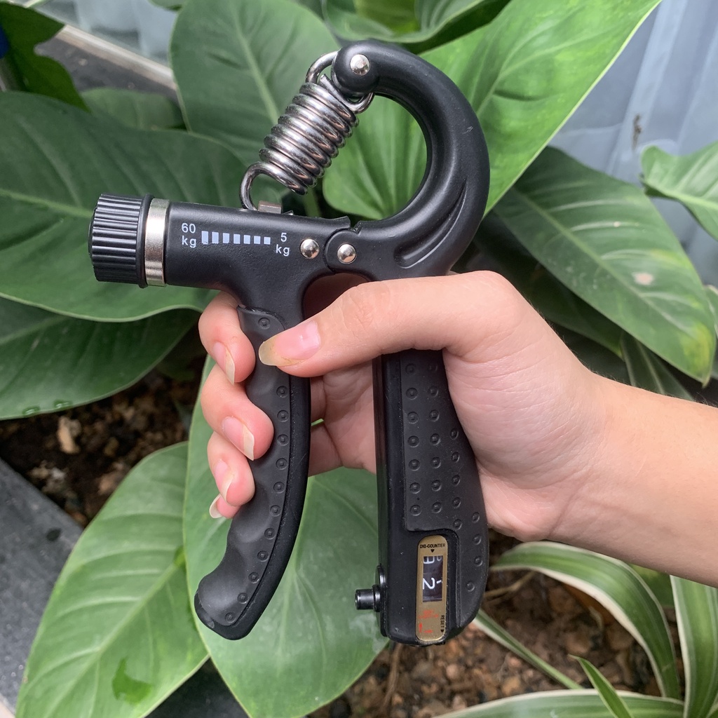 Kìm Bóp Tập Cơ Tay, Kìm Tập Cơ Tay Có Đếm Số Kìm Tập Tay Có Lò Xo Điều Chỉnh Lực 5-100kg