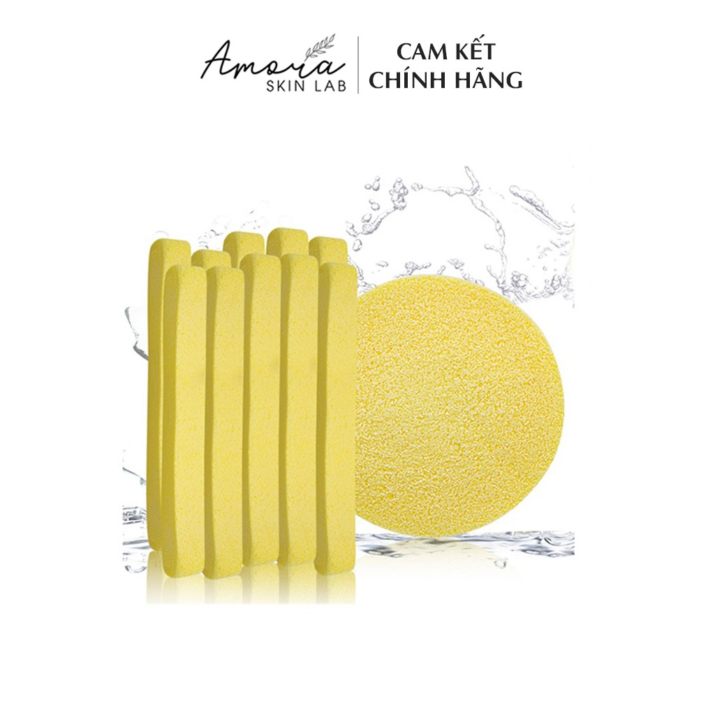 BÔNG NỞ RỬA MẶT 6 MIẾNG HÀN QUỐC - Amora Skinlab