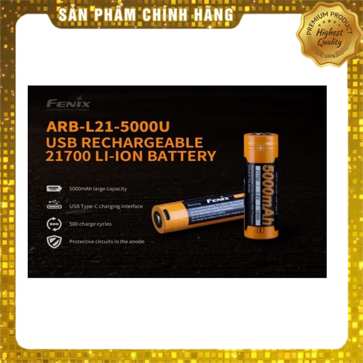 PIN FENX 18650-21700(3500-5000MAH USB)
