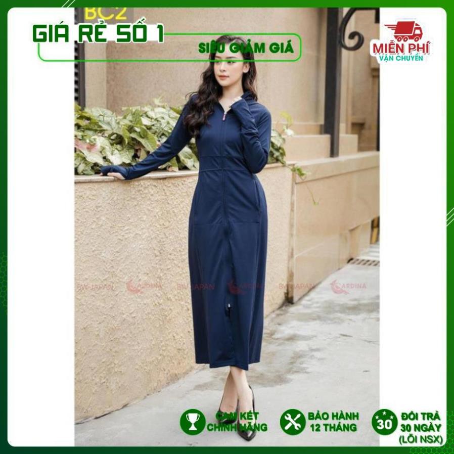Áo choàng chống nắng nữ Cardina. Vải thun lạnh hai lớp liền thân cao cấp. Thơm khử mùi, làm mát cơ thể. | BigBuy360 - bigbuy360.vn