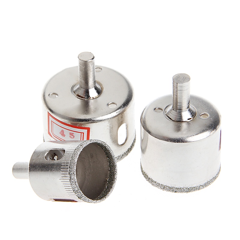 Bộ 3 Mũi Khoan Lỗ Kim Cương / Đá Hoa Cương / Kính / Gạch Men 28 / 38 / 45mm Mới