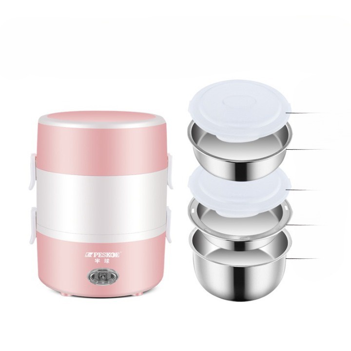 HỘP CƠM CẮM ĐIỆN ĐA NĂNG 3 TẦNG CHÍNH HÃNG(CÓ BẢO HÀNH (NC1)