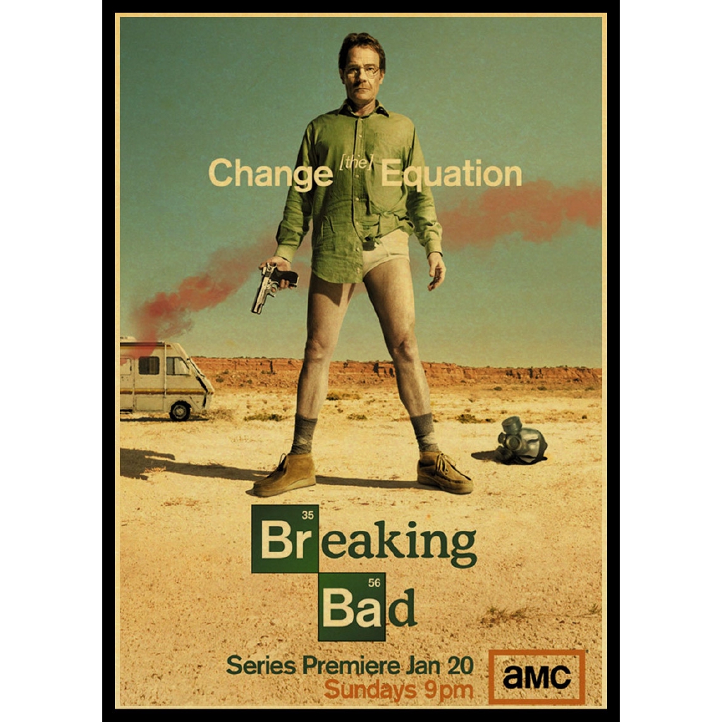 Tấm Áp Phích Treo Tường Trang Trí Hình Chương Trình Tv Breaking Bad Phong Cách Cổ Điển