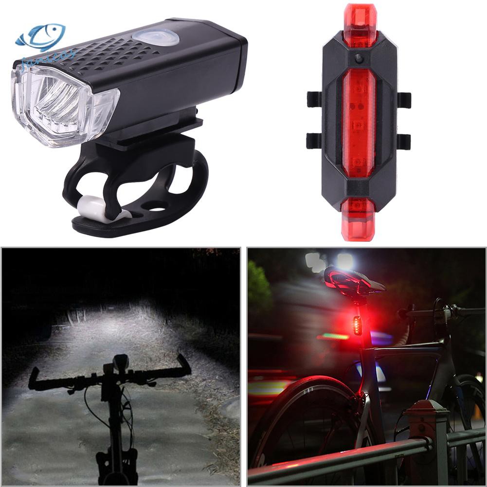 Đèn pha led gắn xe đạp sạc cổng USB