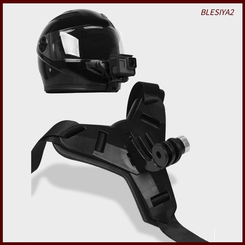 [BLESIYA2] Helmet Chin Strap Mount for GoPro Hero 9/8/7/(2018)/6/5 blue