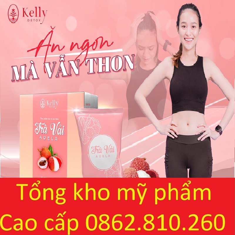 Trà Vải Adela Giảm Cân chính hãng Kelly detox