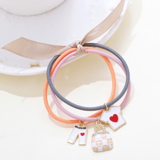 Set 3 dây cột tóc dễ thương