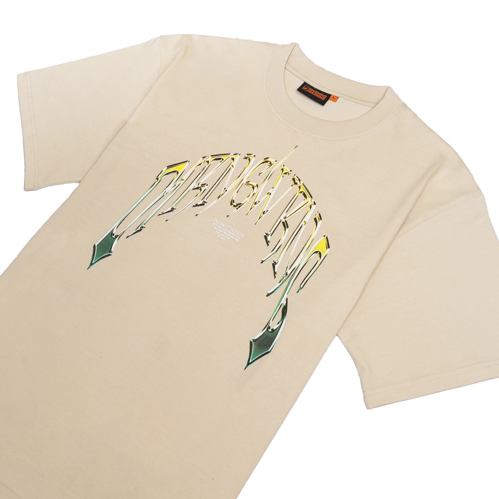 Áo thun Morning Warning Chrome Cream - Áo Thun Unisex Form Rộng Tay Lỡ Oversize Cotton 100% Local Brand