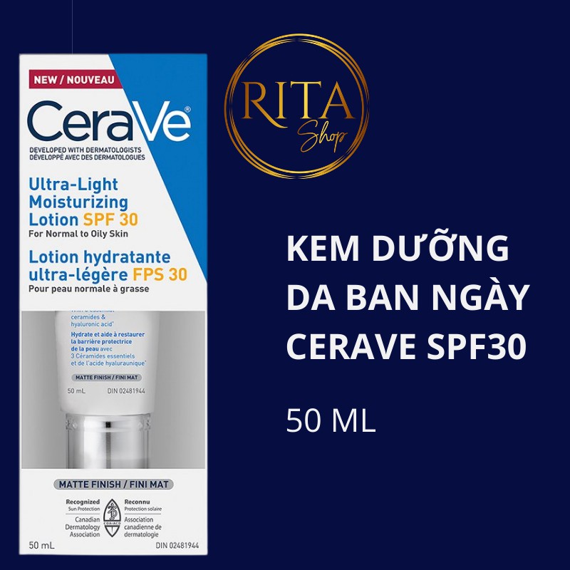 [Bill Canada- Mỹ] Kem dưỡng ẩm ban ngày Cerave Ultra Light Moisturizing Lotion SPF30