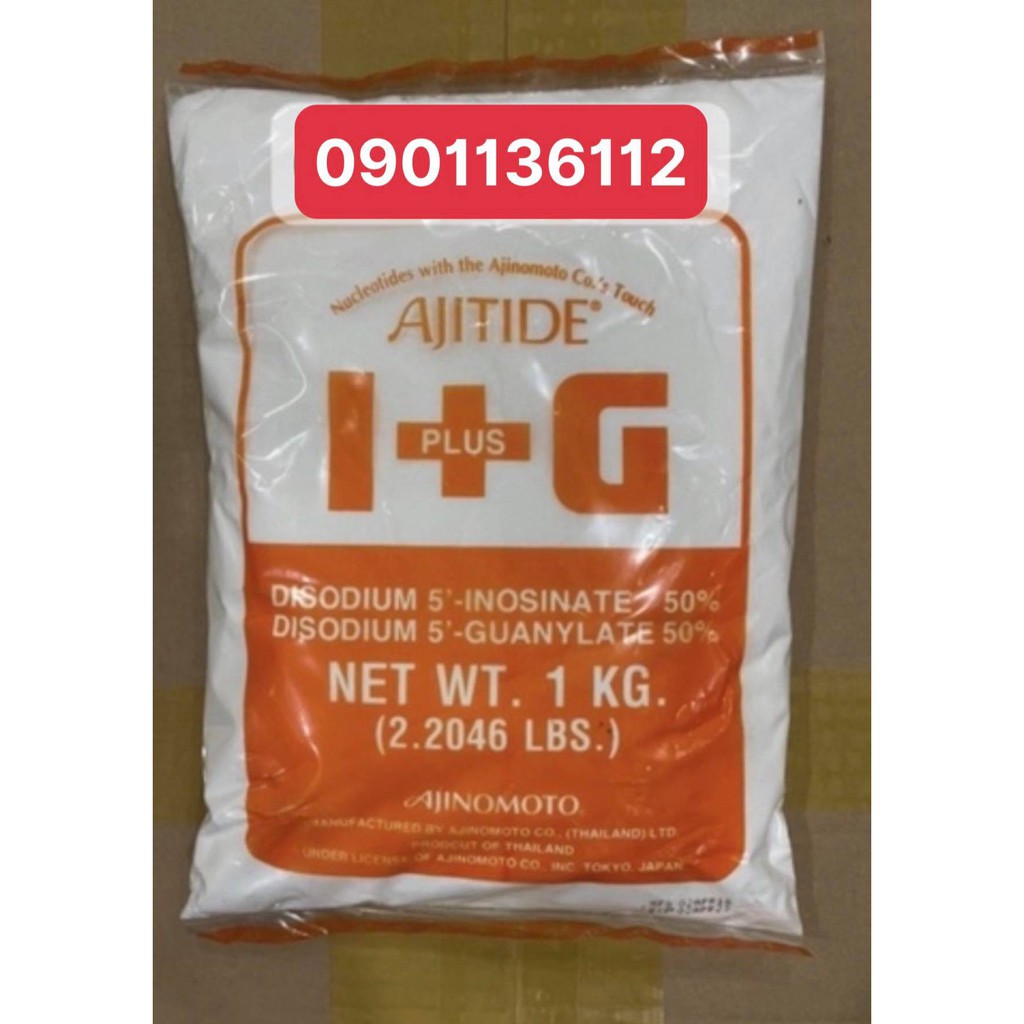 Chất điều vị I+G cam thường Ajitide - Siêu bột ngọt I+G cam Ajitide - bột nêm I+G cam Ajitide