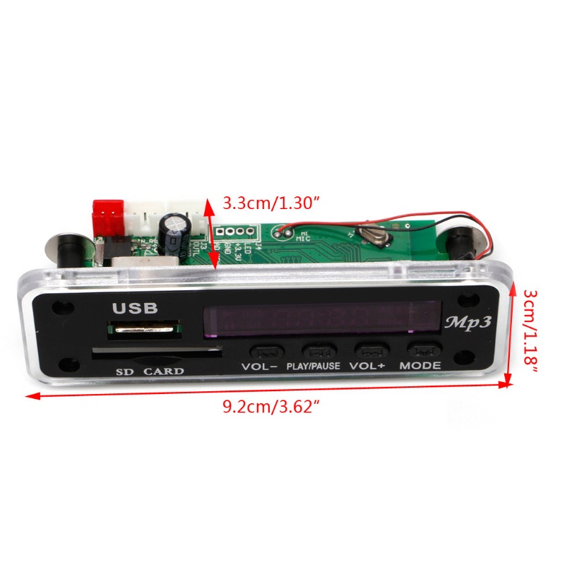 Bảng Mạch Khuếch Đại Âm Thanh MP3 WMA Bluetooth Không Dây Cho Xe Hơi