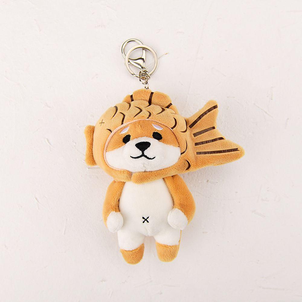 Móc Khóa Hình Đầu Chó Shiba-Inu Husky Nhồi Bông Cá Tính Có Thể Tháo Rời REBUY1 Charms