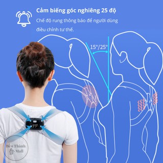 Freeship đai chống gù lưng induction pose ip30 thế hệ mới báo rung điện tử - ảnh sản phẩm 5