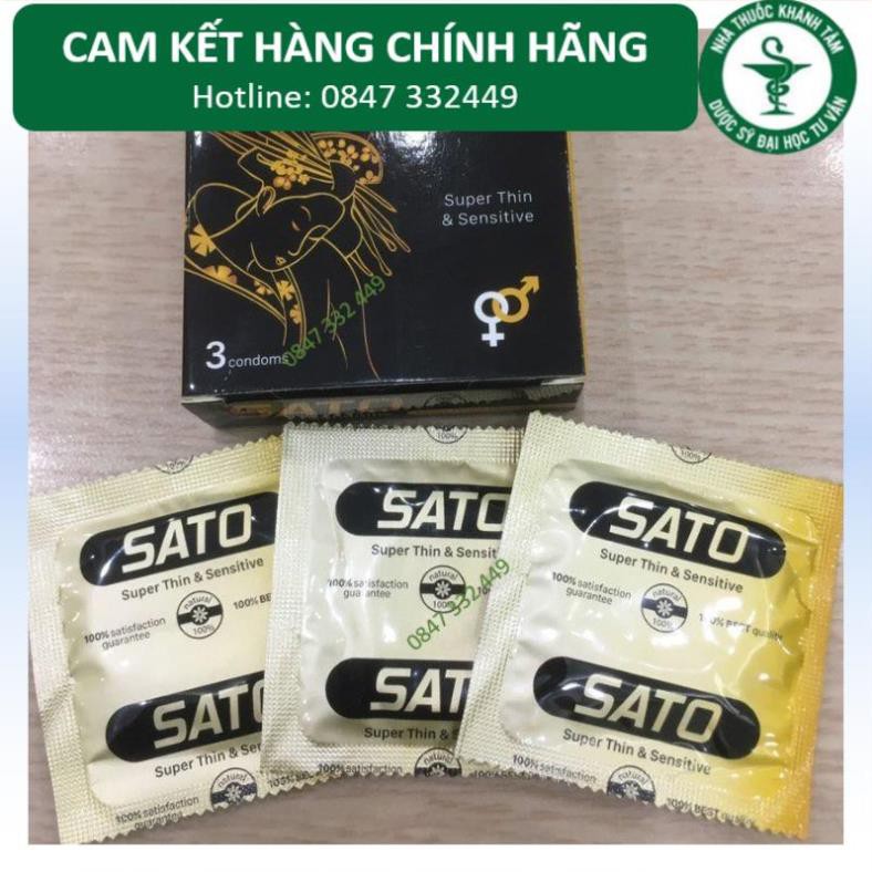 Bao cao su sato  siêu mỏng kéo dài thời gian