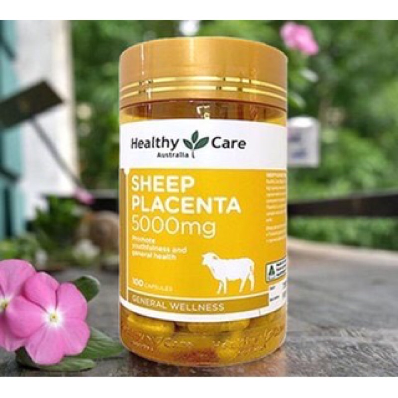 Viên Uống Nhau Thai Cừu Healthy Care Sheep Placenta (5000mg x 100 viên)