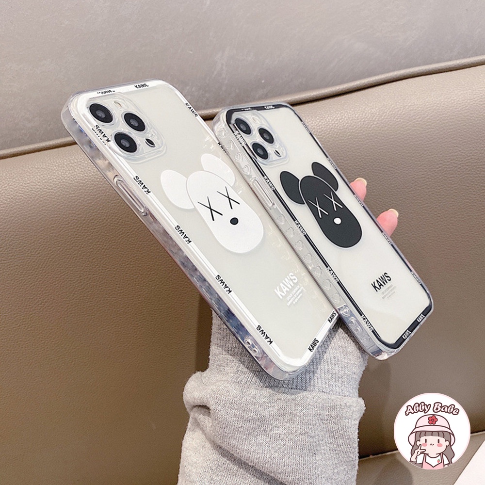 Ốp Điện Thoại TPU Mềm Chống Sốc Họa Tiết Kaws Thời Trang Cho IP 13 12 11 Pro Max XR 8 7 Plus