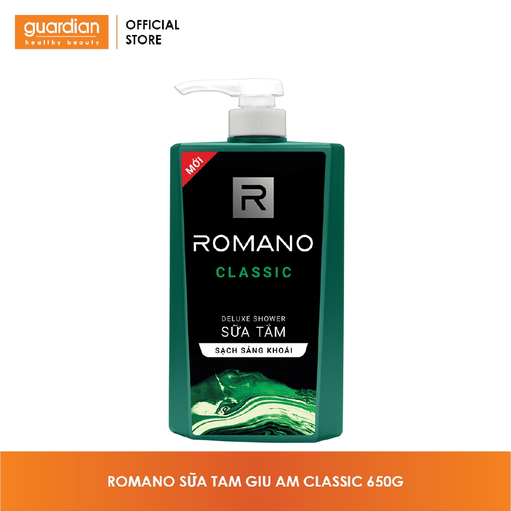 Sữa tắm hương nước hoa Romano Classic chai 650g