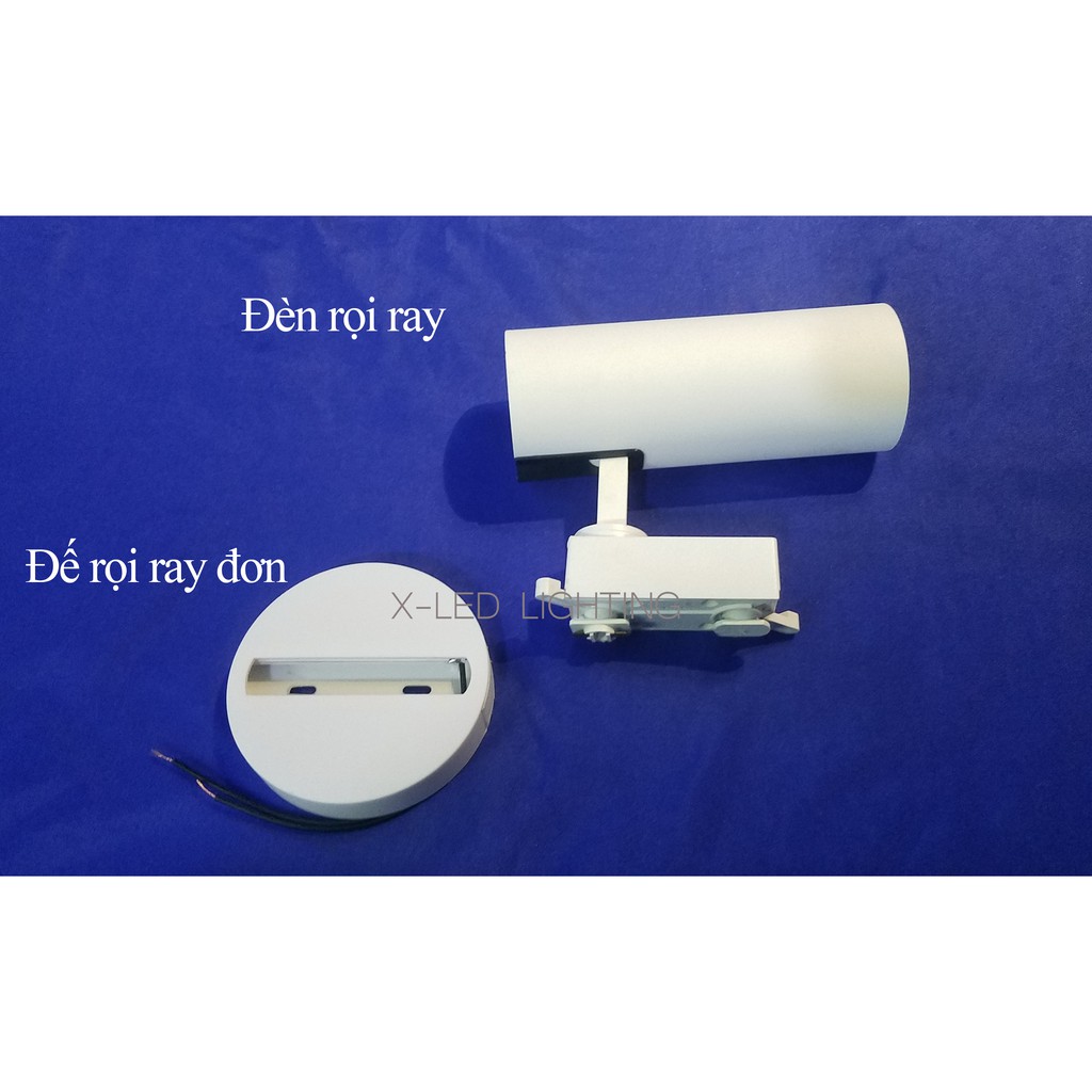 [X-LED] Đế đơn - đèn rọi ray- đen trắng | BigBuy360 - bigbuy360.vn