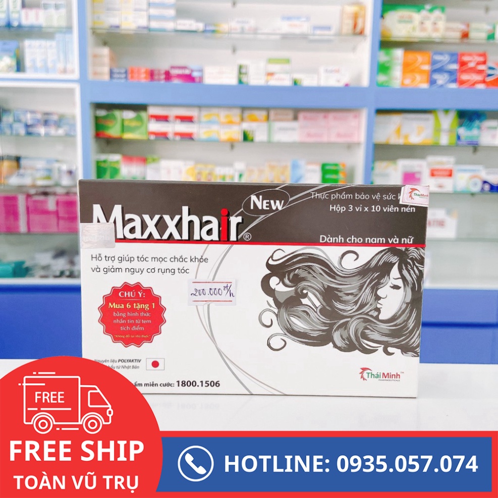 Thực phẩm Maxx Hair ngăn rụng tóc,kích thích tóc mọc nhanh. P119