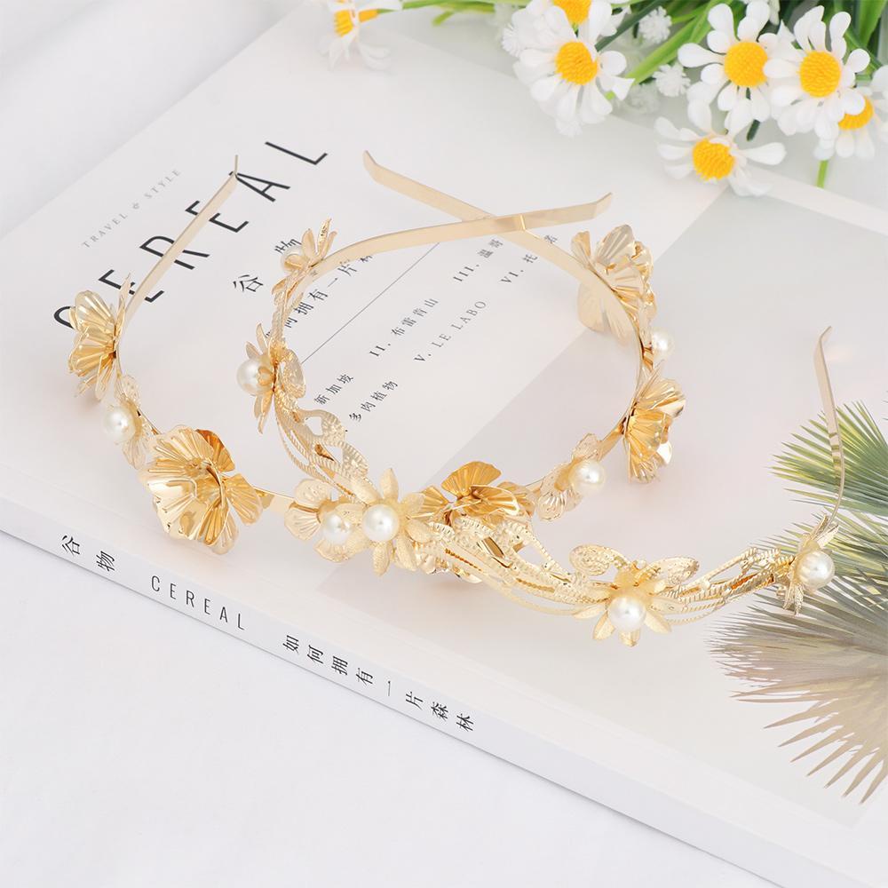 Băng Đô Cài Tóc Hình Lá Cây Phong Cách Pháp Cổ Điển 24