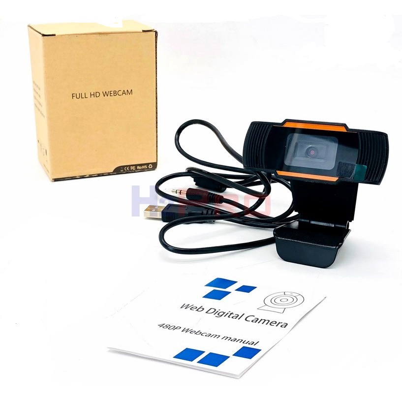 Camera Webcam Kẹp 480p Có Micro Full Hd Webcam Máy Tính Hỗ Trợ Học Trực Tuyến