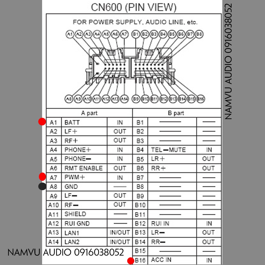 Dây cáp 30PIN  kết nối đầu CD ô tô CHEVROLET