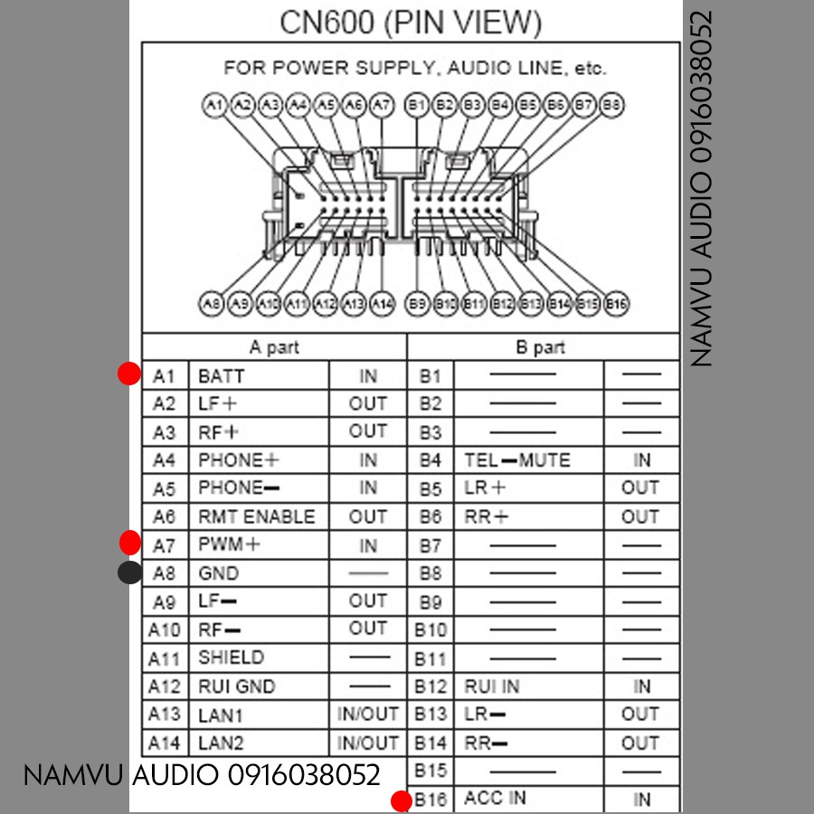 Dây cáp 30PIN (14+16) kết nối đầu CD ô tô CHEVROLET