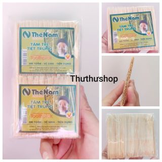 Lố 10 gói tăm tre tiệt trùng Thế Nam