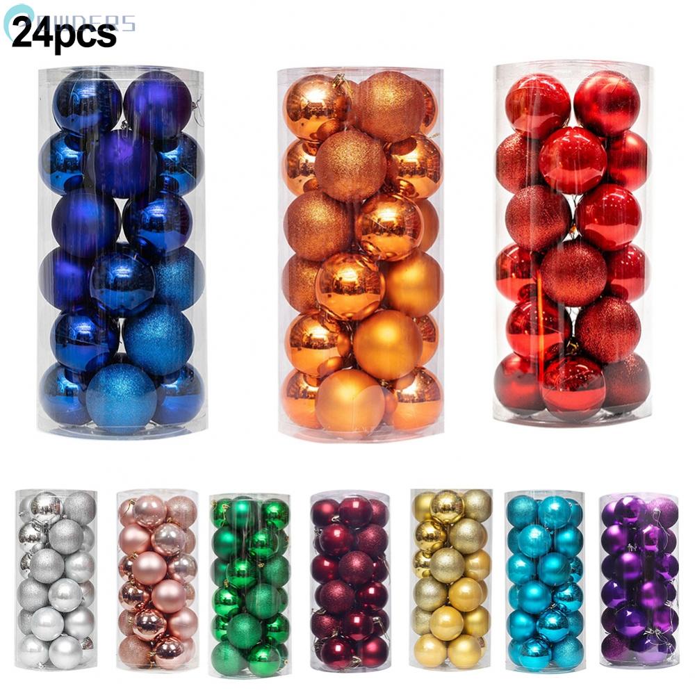 Set 24 Trái Châu Trang Trí Giáng Sinh Năm Mới