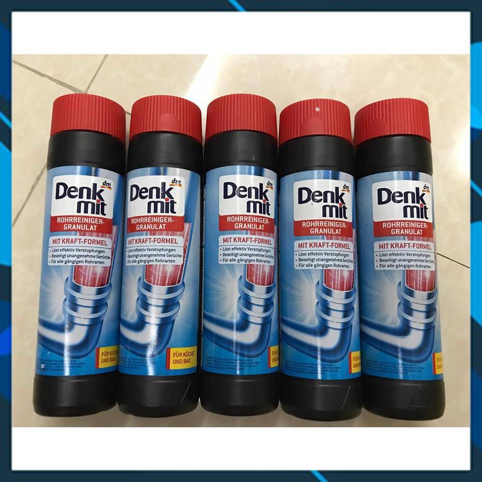 Bột thông tắc và vệ sinh đường ống, bột thông bồn cầu, chậu rửa DENKMIT - Chuẩn Đức