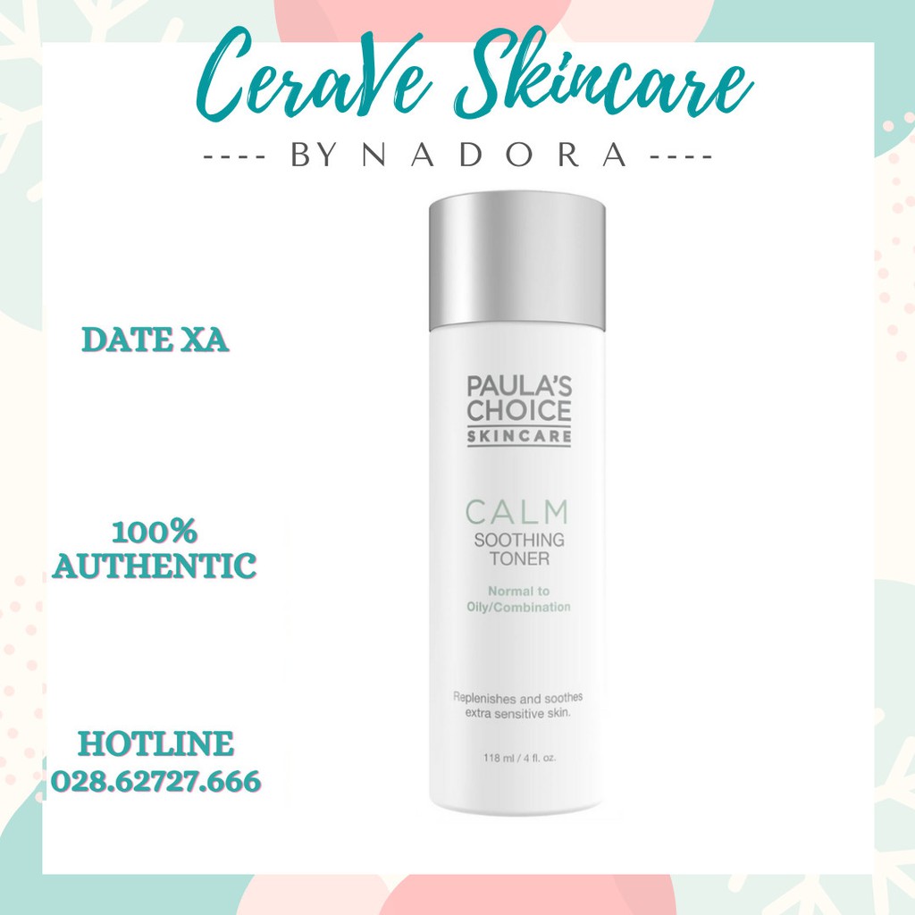Nước Hoa Hồng Cho Da Dầu, Nhạy Cảm – PAULA’S CHOICE Calm Redness Relief Toner (Oily Skin)