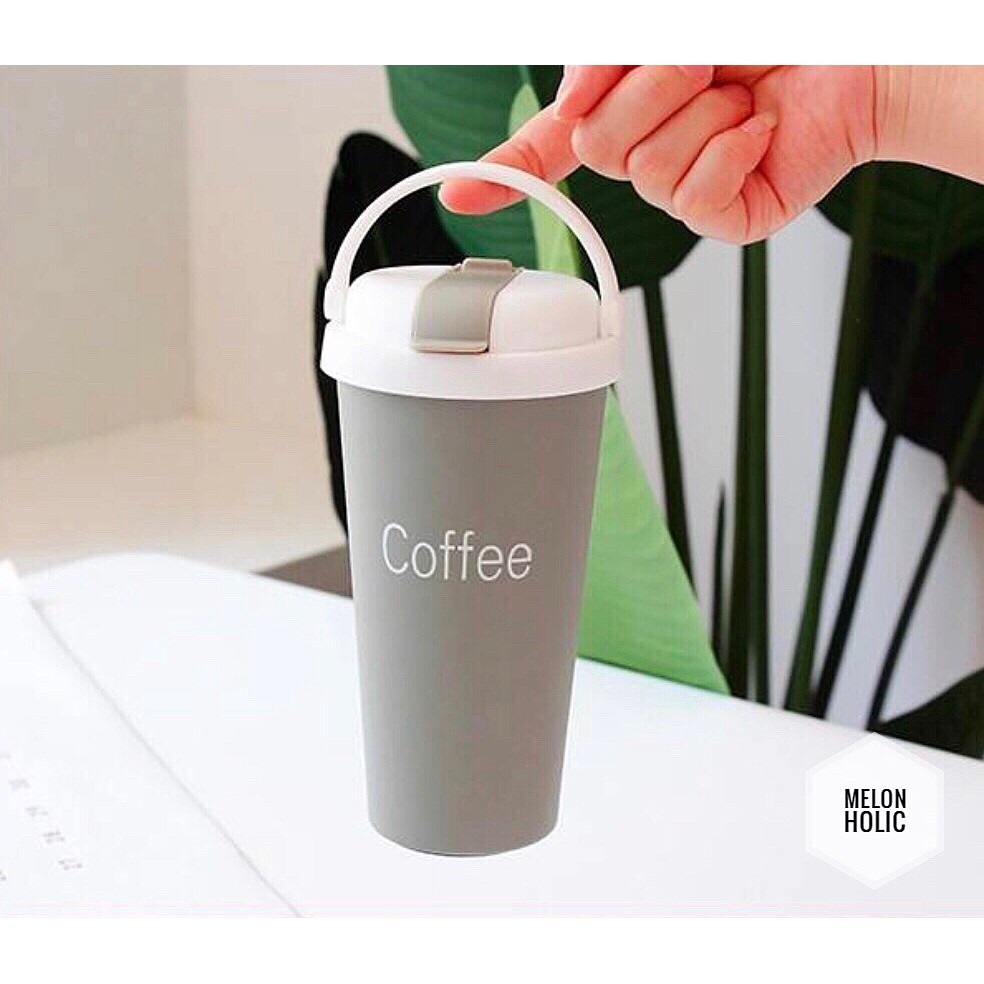 Bình giữ nhiệt Tea - Water - Coffee có ống hút, chất liệu inox sus 304, giữ nhiệt nóng, lạnh khoảng 8h
