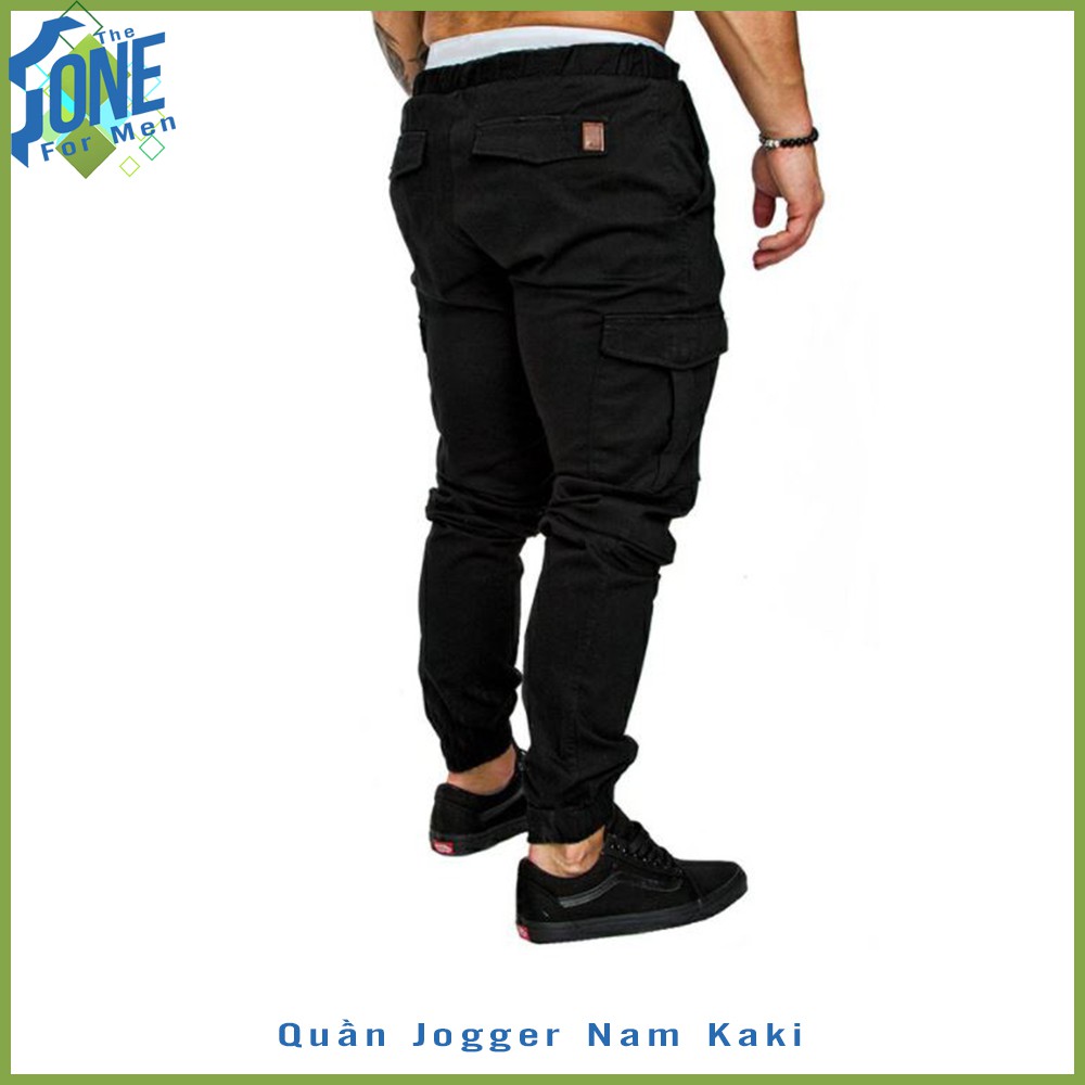 Quần Jogger kaki Nam Quần jean ôm vừa vặn Quần jean skinny jean đàn ông trẽ trung phong cách thời trang đương đại