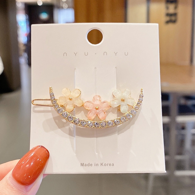 Kẹp tóc hình hoa anh đào phong cách Nhật Bản mới 2021