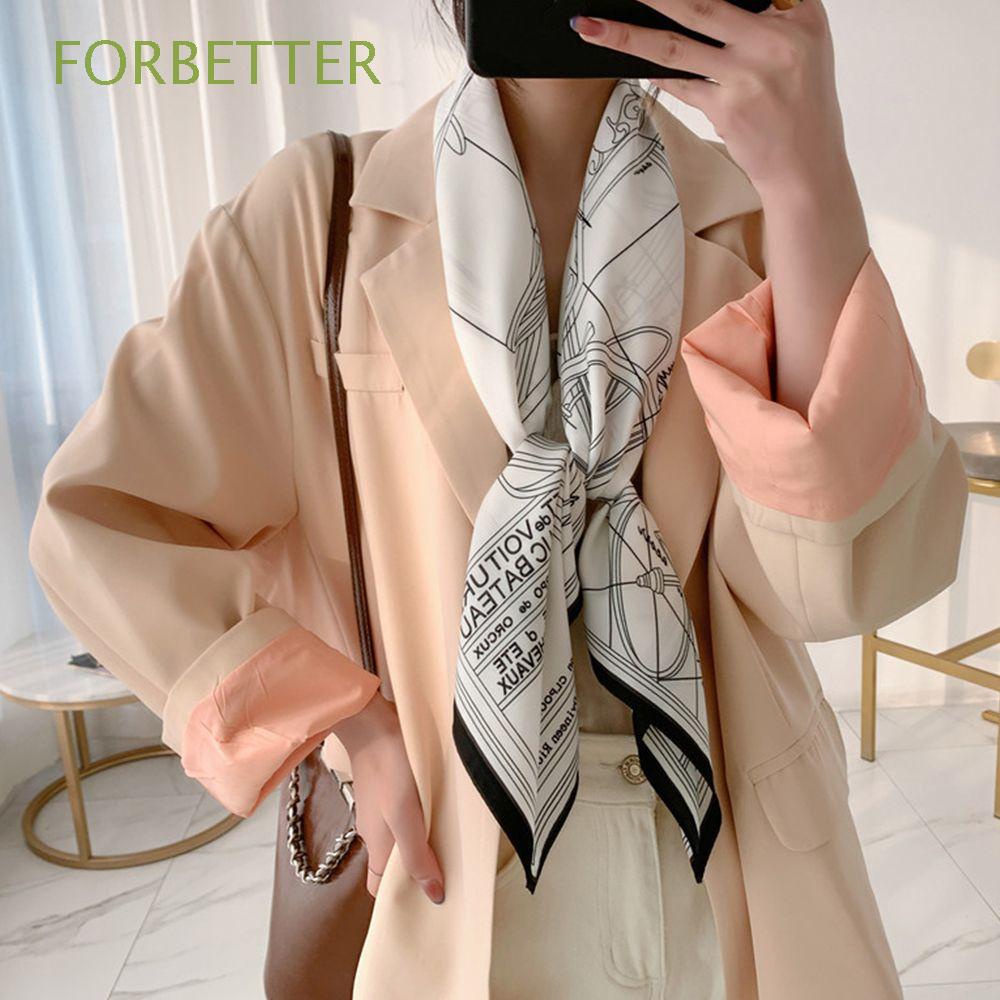 Khăn Choàng Cổ Hình Vuông Màu Trơn Đa Năng Dành Cho Nữ