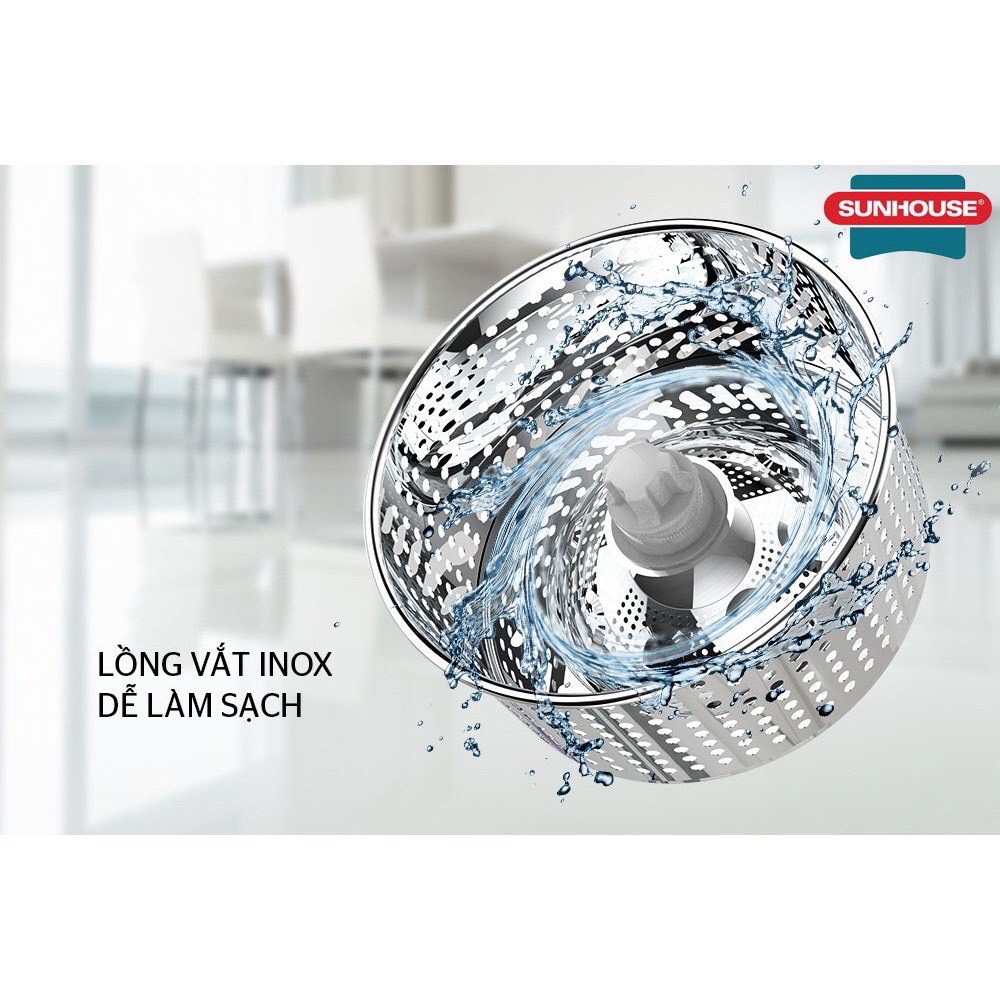 Bộ lau nhà xoay 360 độ SUNHOUSE KS-CL350PB-PO HÀNG CHÍNH HÃNG