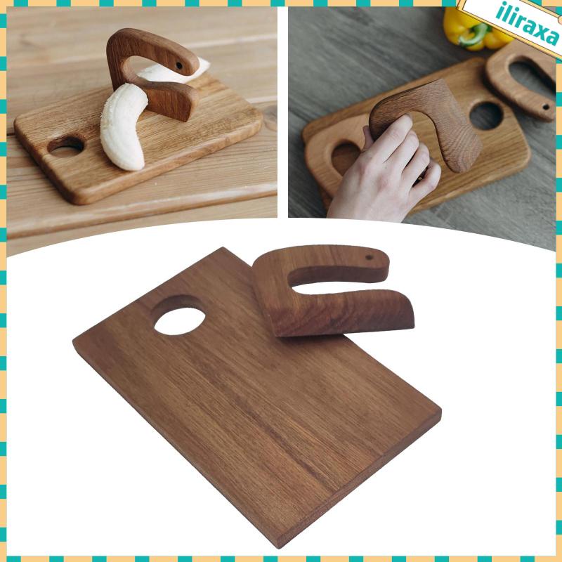 Bộ Đồ Chơi Dao Cắt Bánh / Trái Cây / Phô Mai / Rau Củ Bằng Gỗ Hình Cá Giáo Dục Cho Bé