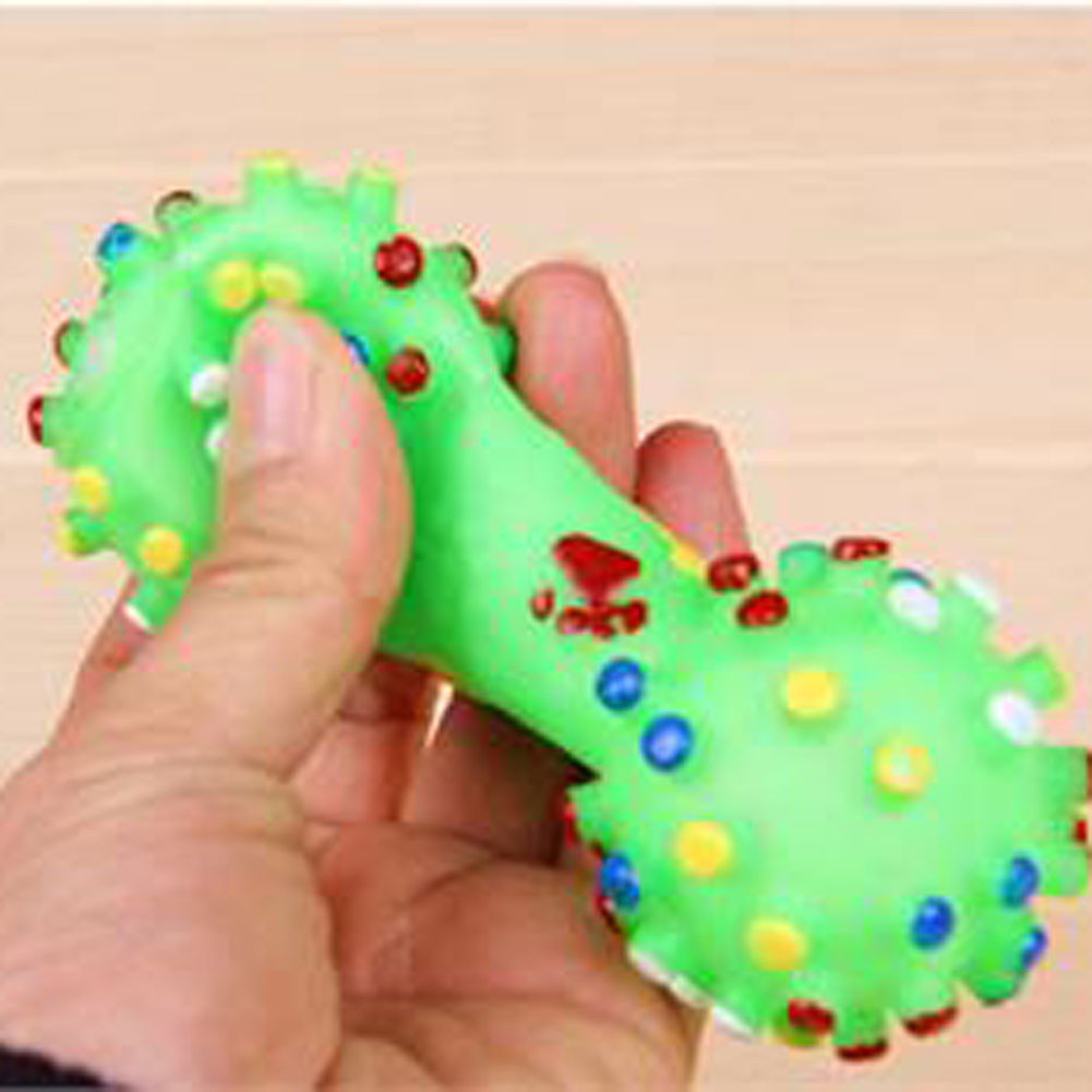 Đồ chơi gặm có thể phát ra âm thanh thiết kế phối màu vui nhộn cho thú cưng