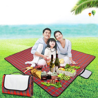 Thảm dã ngoại du lịch đi biển chống thấm nước, dễ lau sạch, Tấm trải picnic cắm trại đi phượt kết hợp tập yoga gấp gọn