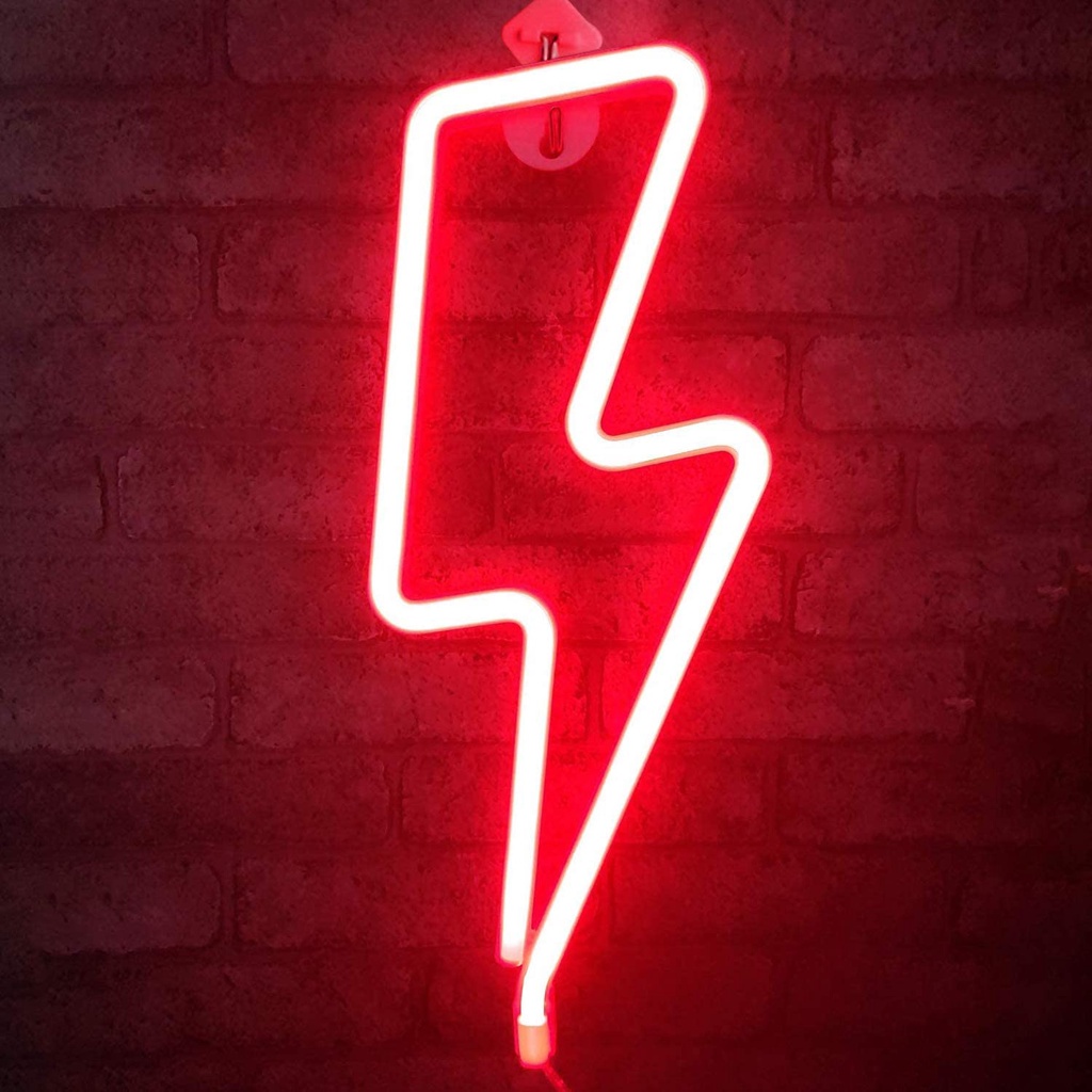 Đèn LED Neon Treo Tường 24 Giờ Hình Đám Mây Hành Tinh Màu Neon Chạy Bằng Pin Dùng Trang Trí Phòng Ngủ